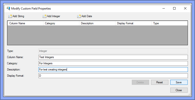 Asset Tool - Create and modify Custom Fields with the SiteAudit Asset ...